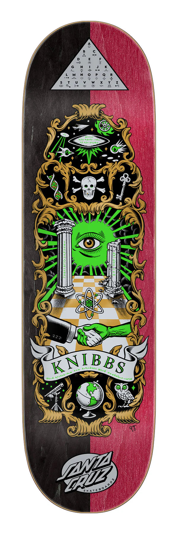 Santa Cruz Knibbs Cryptic Pro 8.5 Skateboard Deck