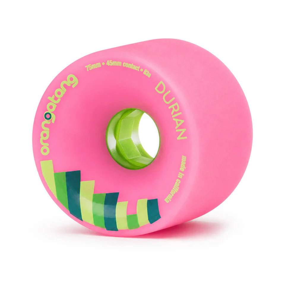 Orangatang Durian 75mm 83a Pink Longboard Wheel