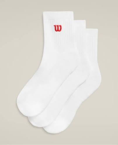 Wilson Quarter Top 3 Pk Tennis Socks