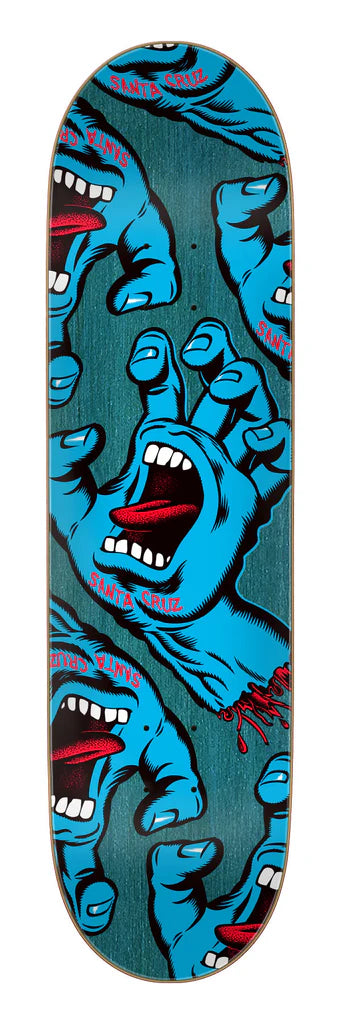 Santa Cruz Crowded Hand 8.25 Skateboard Deck
