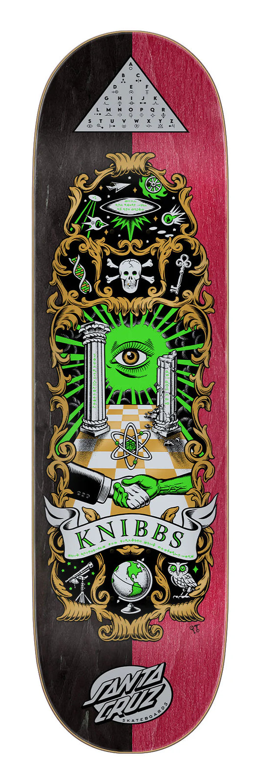 Santa Cruz Knibbs Cryptic Pro 8.5 Skateboard Deck