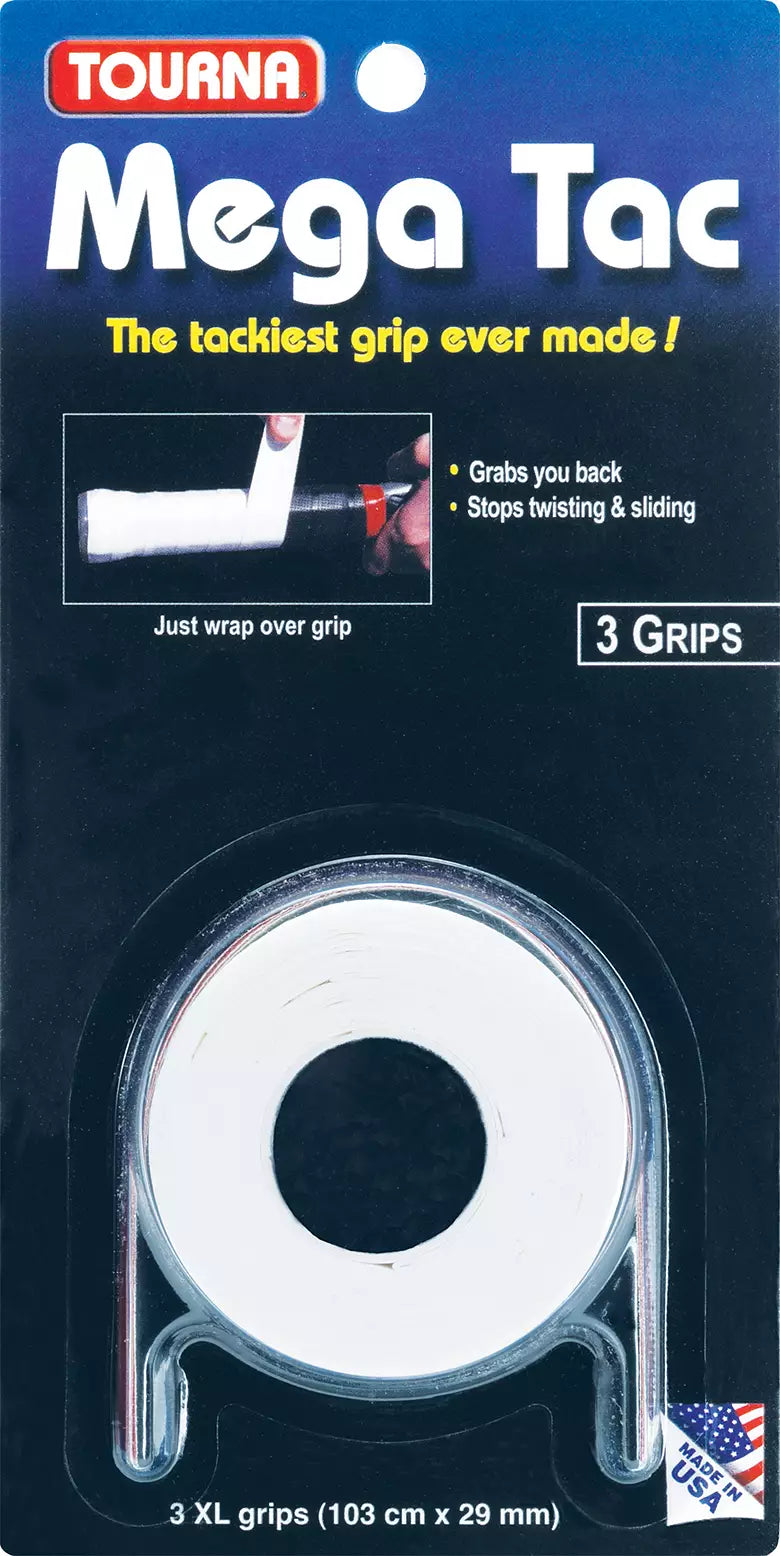 TOURNA Mega Tac Overgrip 3pk