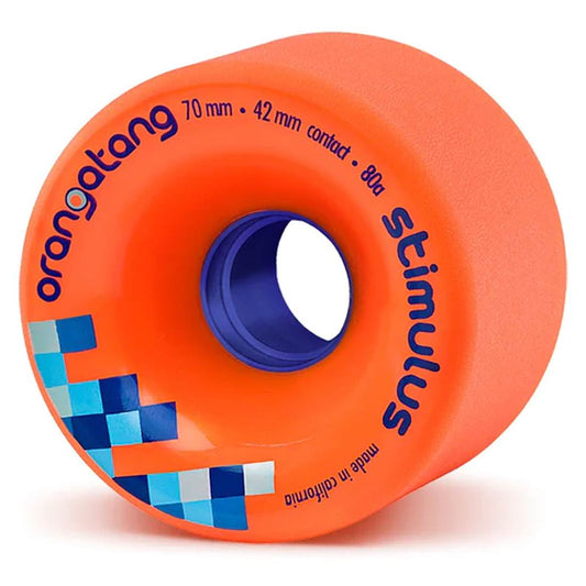 Orangatang Stimulus 70mm 80a Orange Longboard Wheel