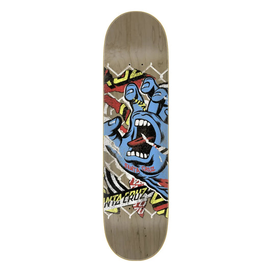 Santa Cruz Damaged Hand 7 Ply Birch 8.25 Skateboard Deck