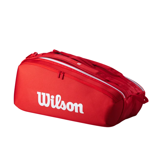 Wilson Super Tour Wilson Red 9Pk Tennis Bag