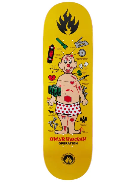 Black Label Skate Omar Hassan Operation 8.38 Skateboard Deck